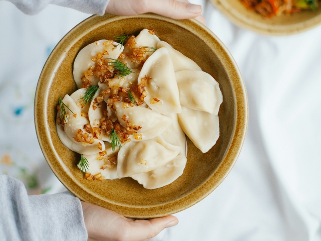 Tradycyjne ręcznie robione pierogi