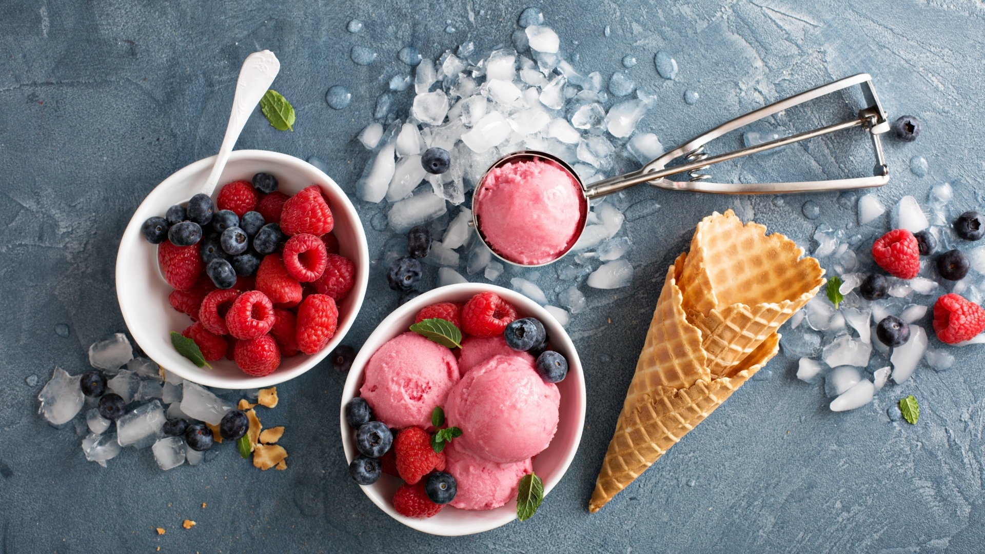 Lody na gałki